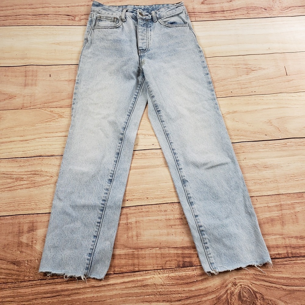 Brandy Melville Jeans Womens S Blue Straight High‎ Rise John Galt Denim Ladies